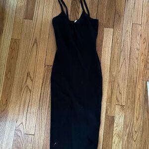 Princess Polly Black Midi Dress